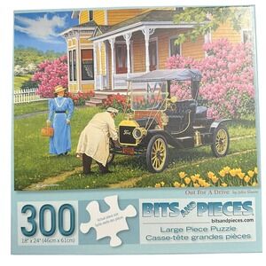 Bits and Pieces 300pc Jigsaw Puzzle "Out for a Drive" Ford‎ Jalopy 18x24